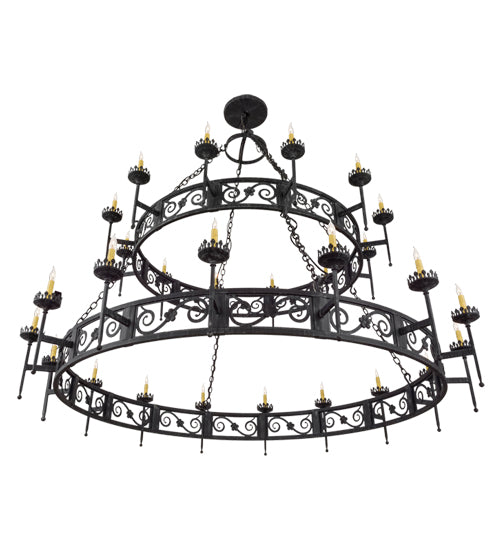 84"W Majella 28 Lt Two Tier Chandelier