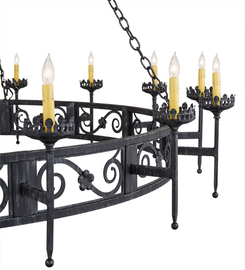 84"W Majella 28 Lt Two Tier Chandelier