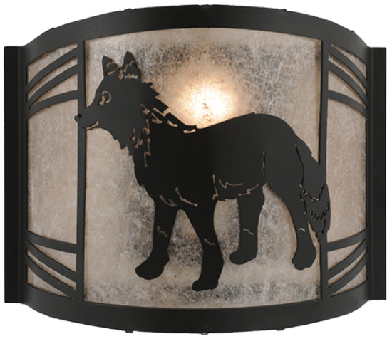 12"W Fox On The Loose Left Wall Sconce