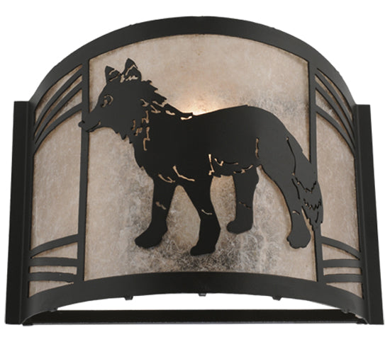 12"W Fox On The Loose Left Wall Sconce