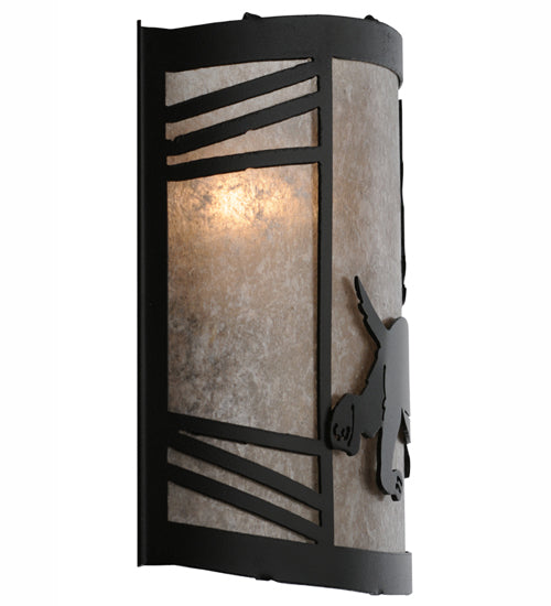 12"W Lynx On The Loose Right Wall Sconce