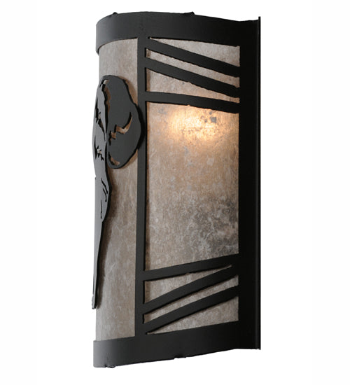 12"W Raccoon On The Loose Left Wall Sconce