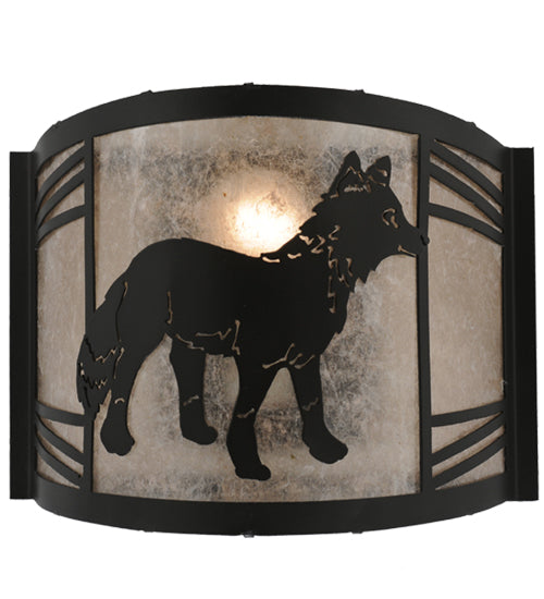 12"W Fox On The Loose Right Wall Sconce