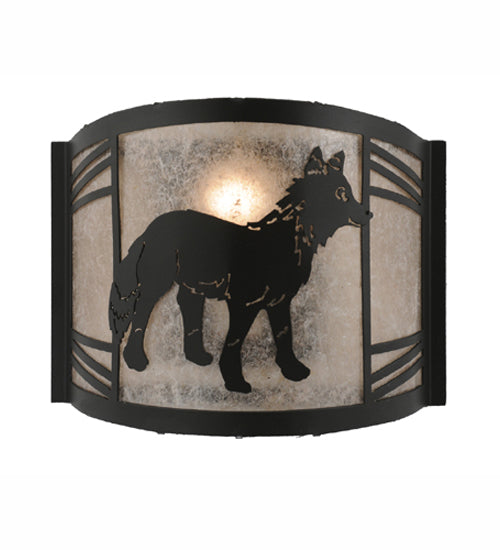 12"W Fox On The Loose Right Wall Sconce