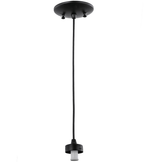 5"W Black 1 Lt LED Pendant Hardware