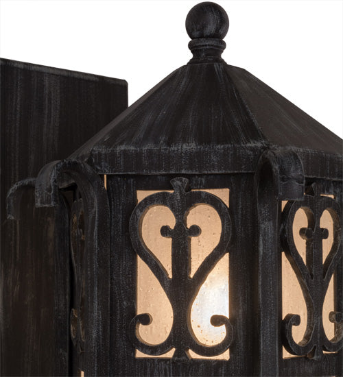 9"W Caprice Lantern Wall Sconce