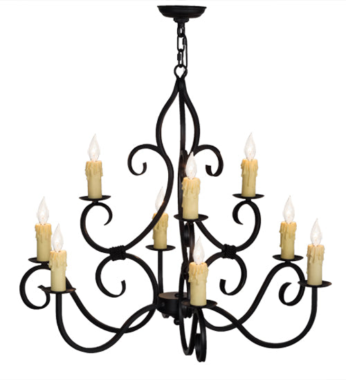 36" Wide Clayton 9 Light Chandelier