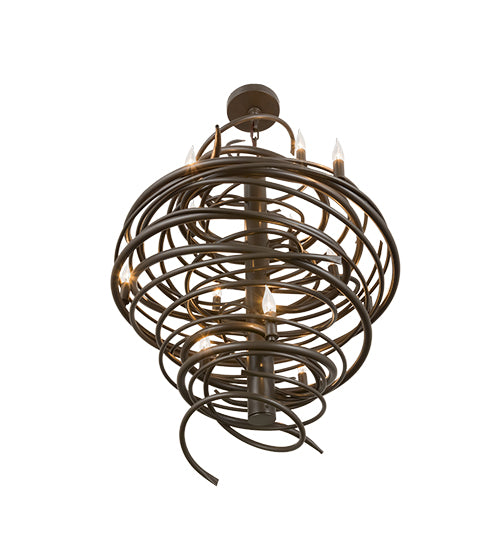 28" Wide Cyclone 12 Light Chandelier