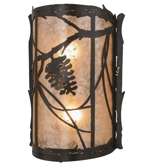 10"W Whispering Pines Wall Sconce