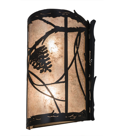 10"W Whispering Pines Wall Sconce