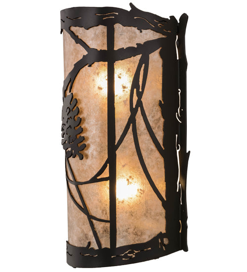 10"W Whispering Pines Wall Sconce