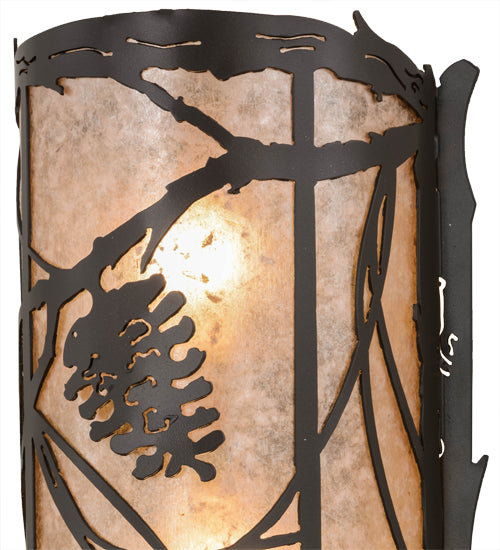 10"W Whispering Pines Wall Sconce