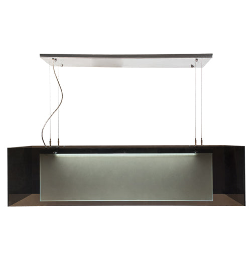 48" Long Quadrato Shadow Box LED Oblong Pendant