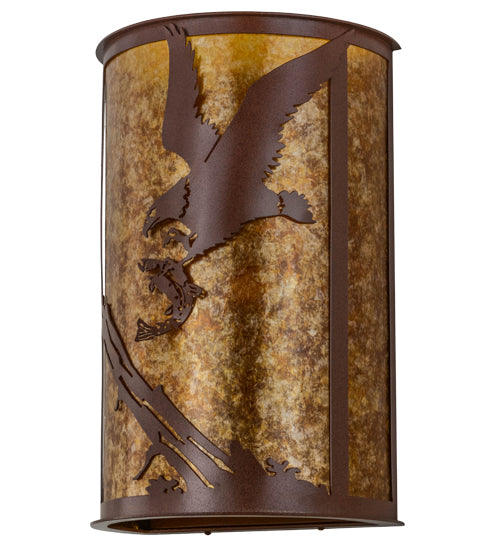 13"W Strike Of The Eagle Wall Sconce