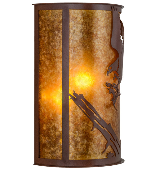 13"W Strike Of The Eagle Wall Sconce