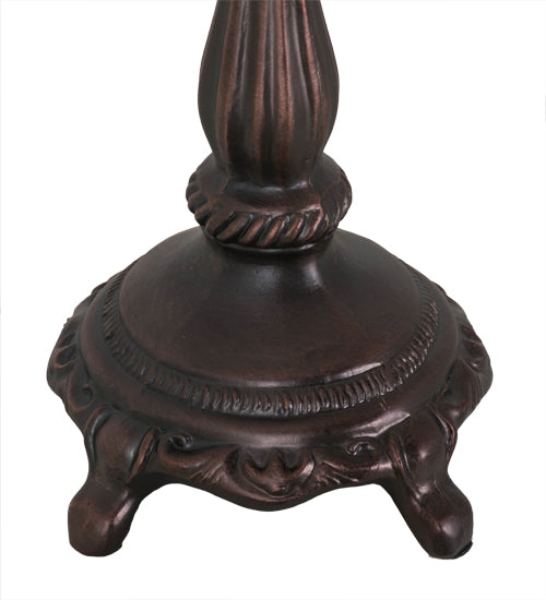 7"H Mahogany Bronze Table Base