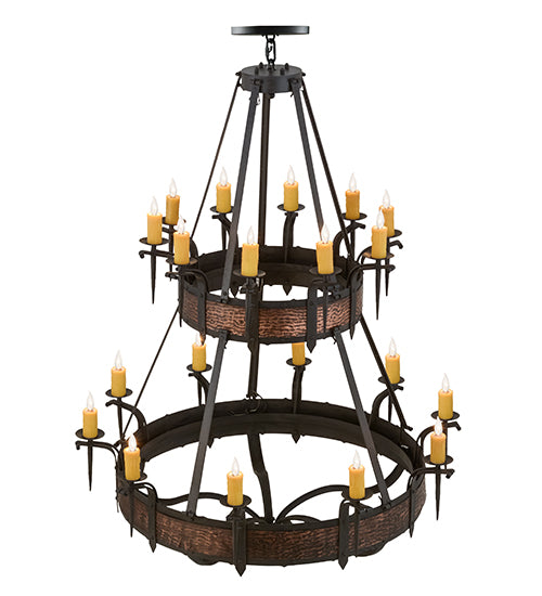 56" Wide Costello 20 Light Two Tier Chandelier