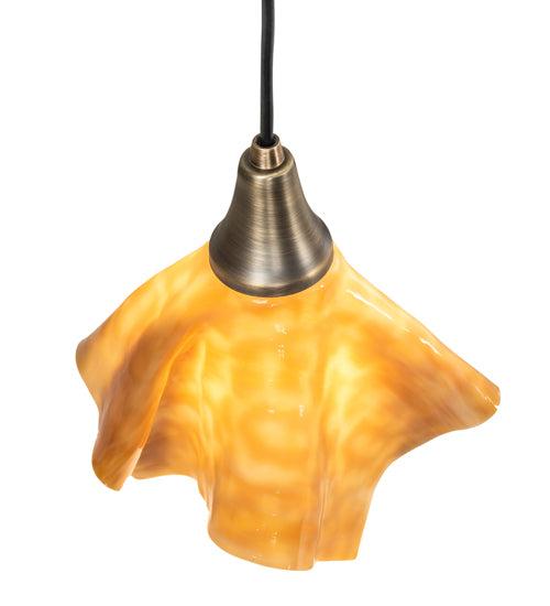 10" Wide Handkerchief D'Oro Mini Pendant