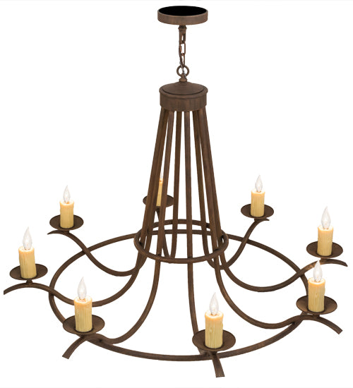 48"W Octavia 8 Lt Chandelier