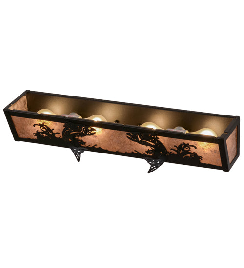 24"W Leaping Trout Vanity Light