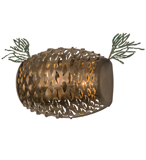 14"W Stoneycreek Pinecone Wall Sconce