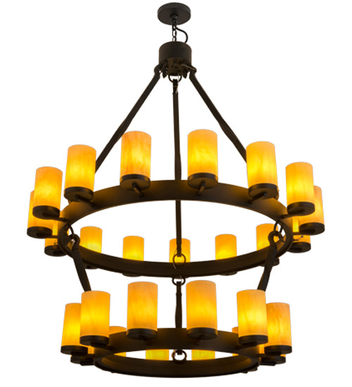 48"W Noziroh Ring 27 Lt Two Tier Chandelier