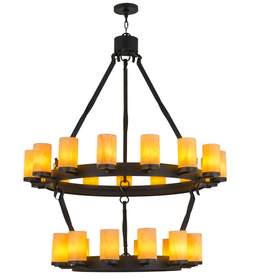 48"W Noziroh Ring 27 Lt Two Tier Chandelier