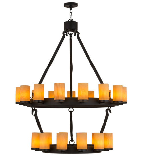 48"W Noziroh Ring 27 Lt Two Tier Chandelier