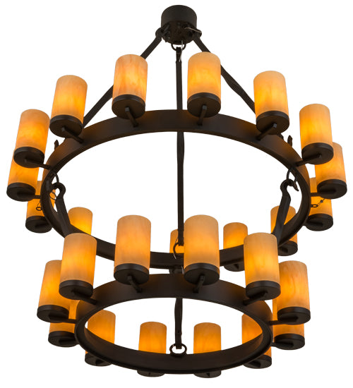 48"W Noziroh Ring 27 Lt Two Tier Chandelier