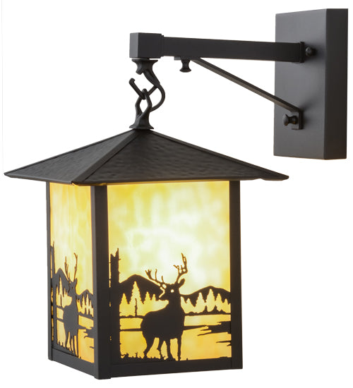 9"W Seneca Deer Creek Hanging Wall Sconce