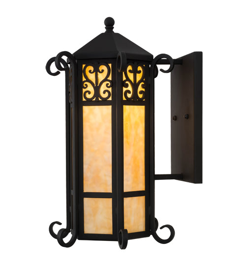 12"W Caprice Lantern Wall Sconce