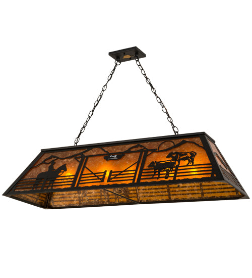 48"L Personalized Ranch Oblong Pendant