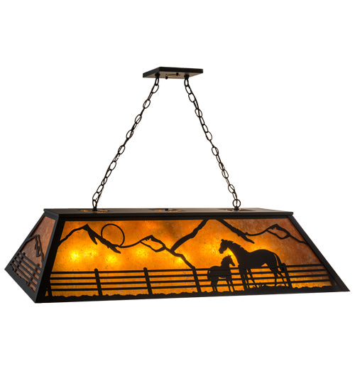 48"L Personalized Ranch Oblong Pendant