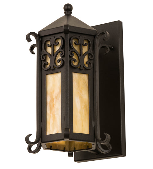 9"W Caprice Lantern Wall Sconce