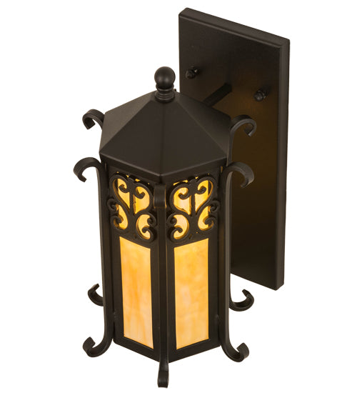 9"W Caprice Lantern Wall Sconce