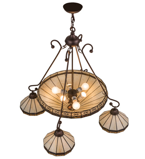 36"W Crestwood 5 Lt Chandelier