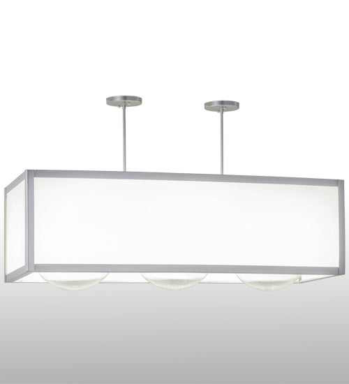 44"L Quadrato Convex 3 Lt Oblong Pendant