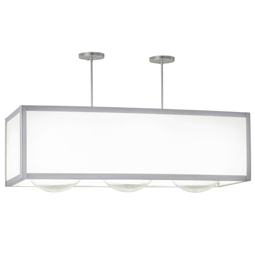 44"L Quadrato Convex 3 Lt Oblong Pendant