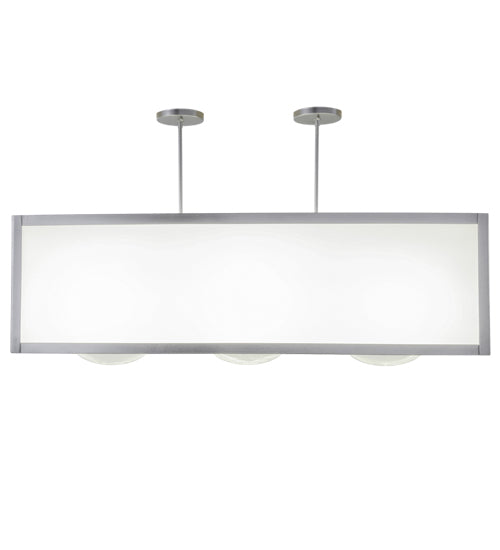 44"L Quadrato Convex 3 Lt Oblong Pendant