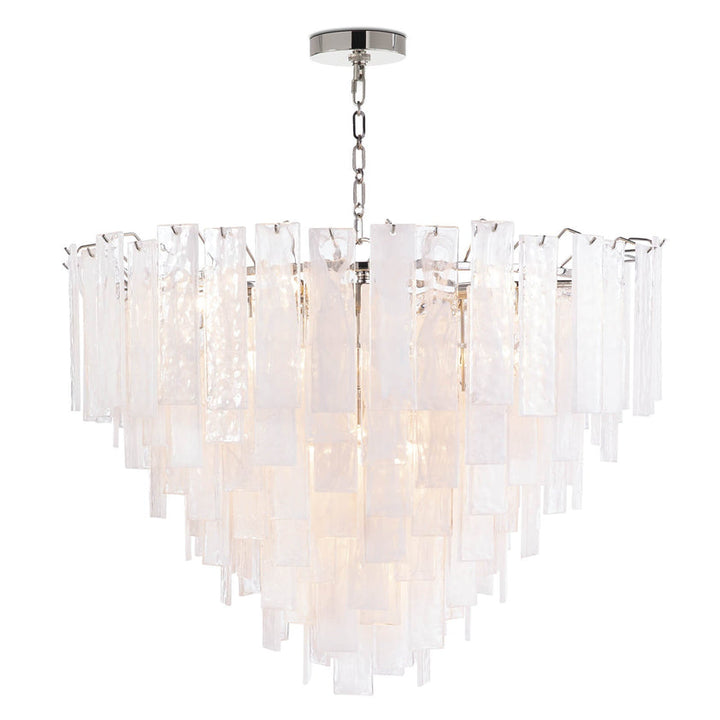 Glacier Chandelier Large - Polished Nickel