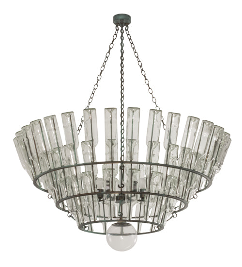 56"W Tuscan Vineyard 3 Tier Chandelier