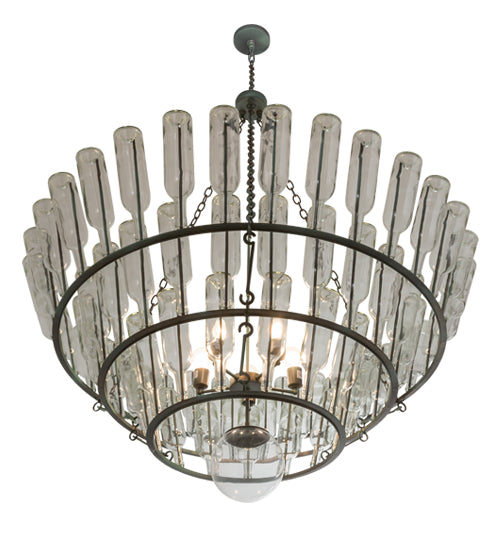 56"W Tuscan Vineyard 3 Tier Chandelier