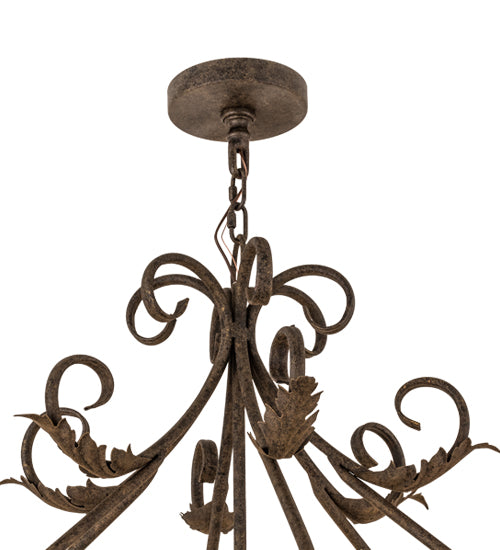 48"W French Elegance 12 Lt Chandelier