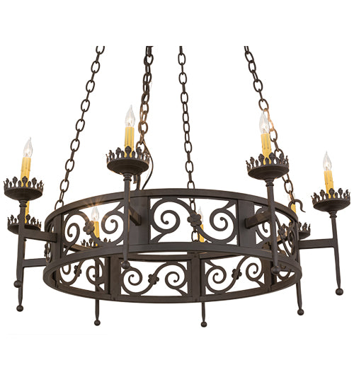 42"W Majella 8 Lt Chandelier