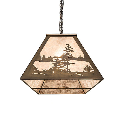 48"L Tall Pines Oblong Pendant