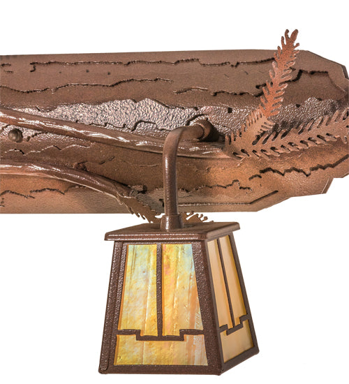 74"W Pine Branch Valley View 4 Lt Vanity Light