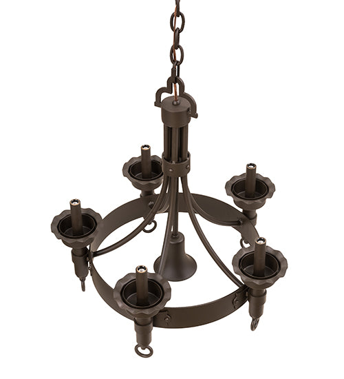 22" Wide Durango 5 Light Chandelier