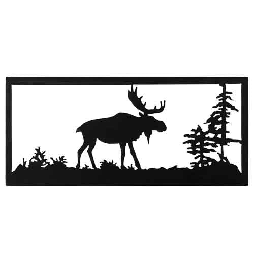 18"W Lone Moose Wall Art