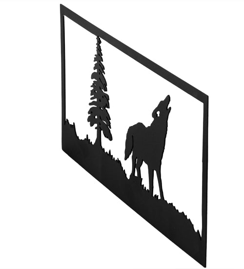 18"W Lone Wolf Wall Art