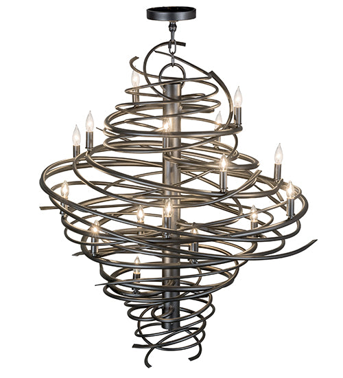 36"W Cyclone 18 Lt Chandelier